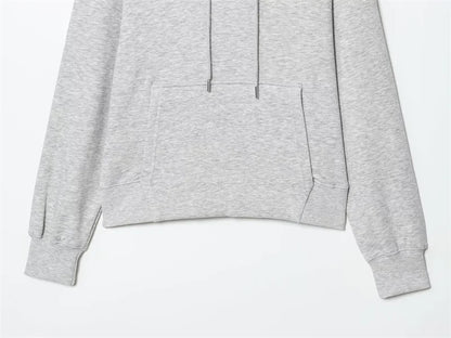 Women's Suit New for Autumn 2025 Solid Color Long Sleeve Basic Hoodie Fleece Sweatshirt and Long Pants Set Casual Fashion