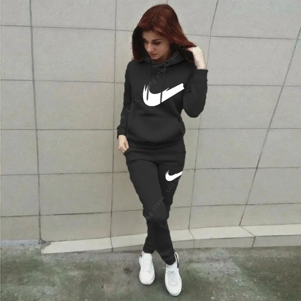 Hoodie Pants Sets Women's Suit 2pcs Sports Outfits 2025 Home Outdoor JoggingNew Designer Clothes women Autumn Winter Tracksuit