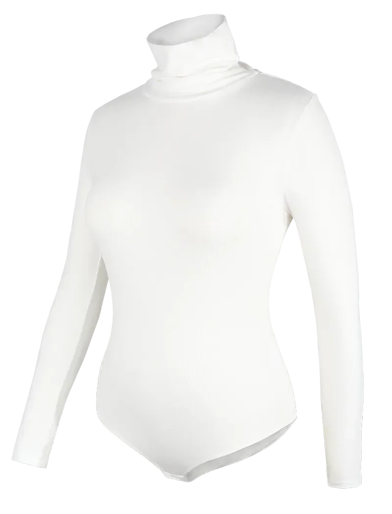 Women's Thermal Underwear Tops High Collar Long Sleeve Bodysuits Soft Keep Warm Cold Weather Compression Bottoming Shirts
