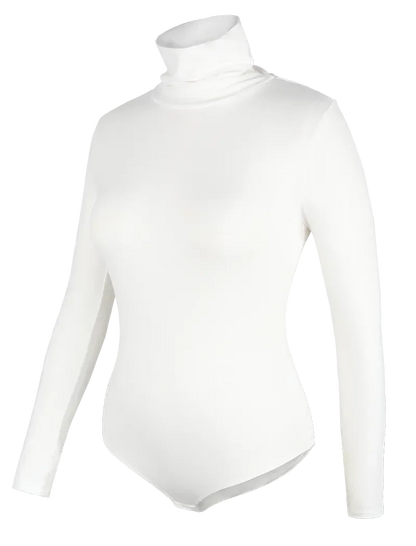 Women's Thermal Underwear Tops High Collar Long Sleeve Bodysuits Soft Keep Warm Cold Weather Compression Bottoming Shirts