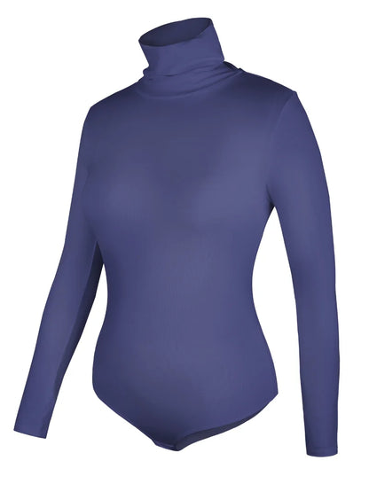 Women's Thermal Underwear Tops High Collar Long Sleeve Bodysuits Soft Keep Warm Cold Weather Compression Bottoming Shirts
