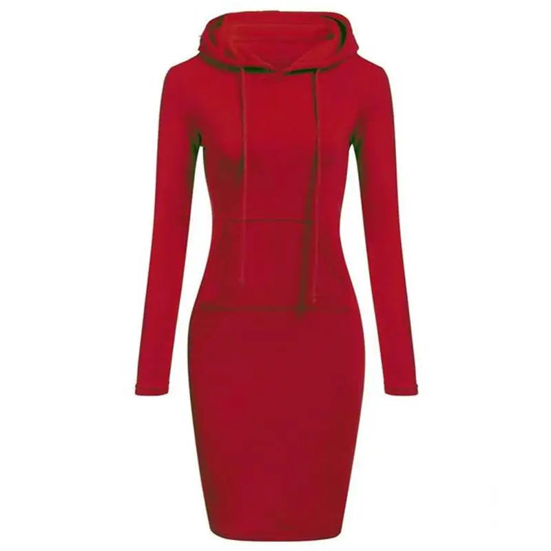 Ladies Dress Autumn Women Hooded Dresses Hoodies Women Sweatshirts