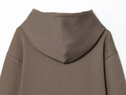 Women's Suit New for Autumn 2025 Solid Color Long Sleeve Basic Hoodie Fleece Sweatshirt and Long Pants Set Casual Fashion