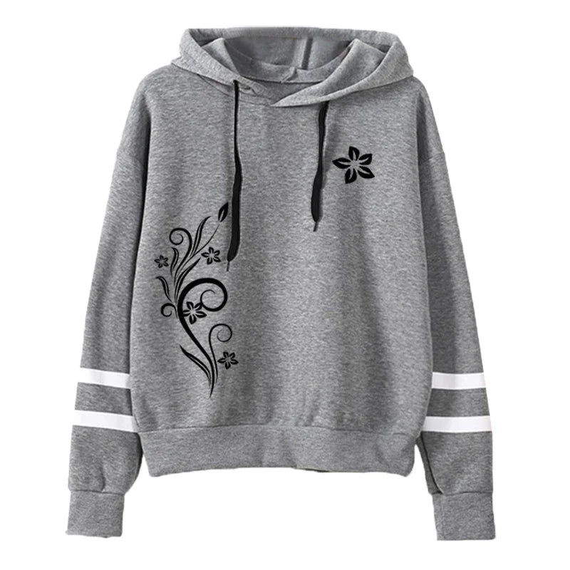 Women Tracksuit Daily Outdoor Autumn Winter Quality Hoodies Casual Single Piece Stripe Sweatshirt and Sweatpants Comfort Jogging