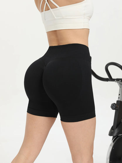 3 Piece Workout Shorts Womens Seamless High Waist Butt Lifting Scrunch