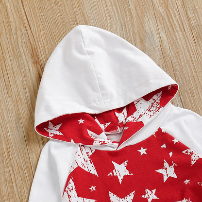 Stars Hooded Clothes For 0 18M Baby Newborn Babies