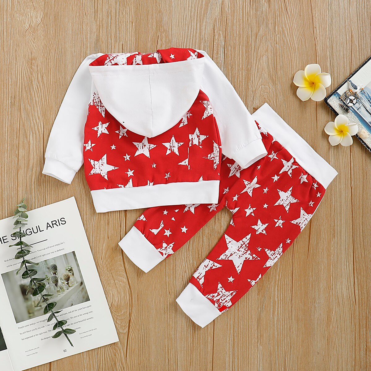 Stars Hooded Clothes For 0 18M Baby Newborn Babies