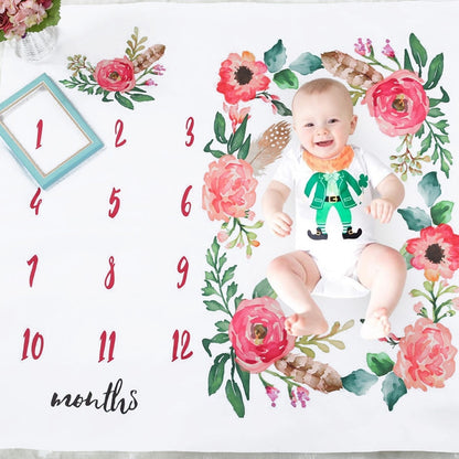 Swaddling Newborn Reusable Monthly Photo Props