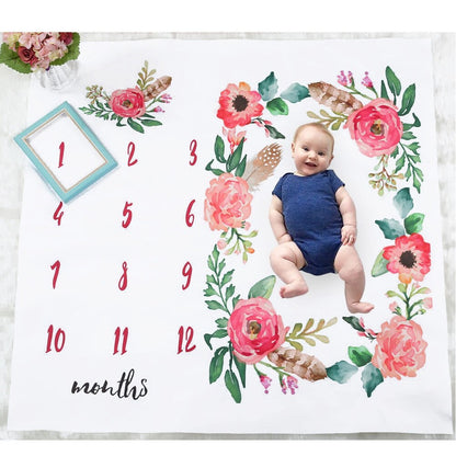 Swaddling Newborn Reusable Monthly Photo Props