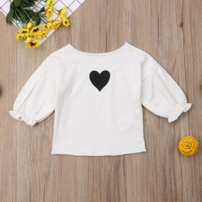 Toddler Infant Kid Baby Girl Heart Shirt Babies