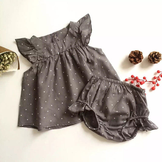 Toddlers Infant Baby Kids Sleeveless Polka Dot