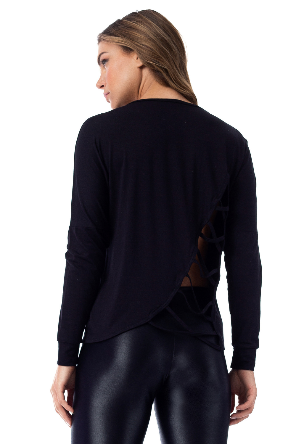 Lilly Black Long Sleeve Shirt