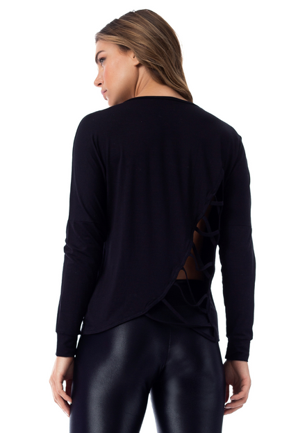 Lilly Black Long Sleeve Shirt