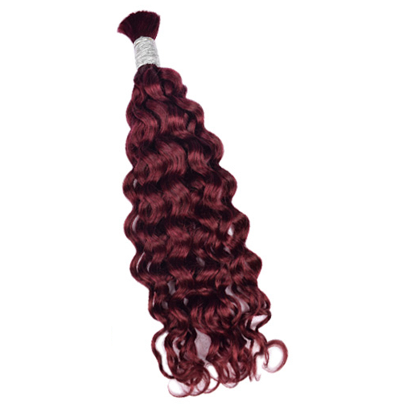 Premium Water Wave Braiding Hair Extensions #99J Burgundy | 100% Human