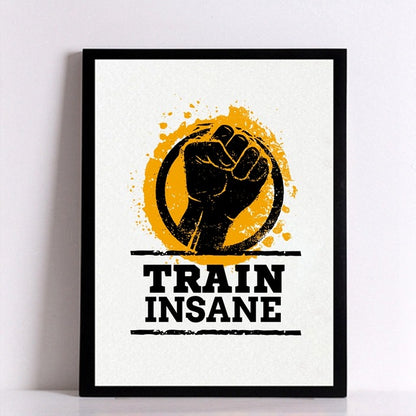 Workout Gym Motivational Quote Poster Canvas Art
