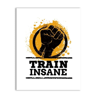 Workout Gym Motivational Quote Poster Canvas Art