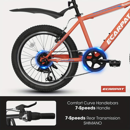 RideStart™ – 20" Kids Mountain Bike (7-Speed, Orange)