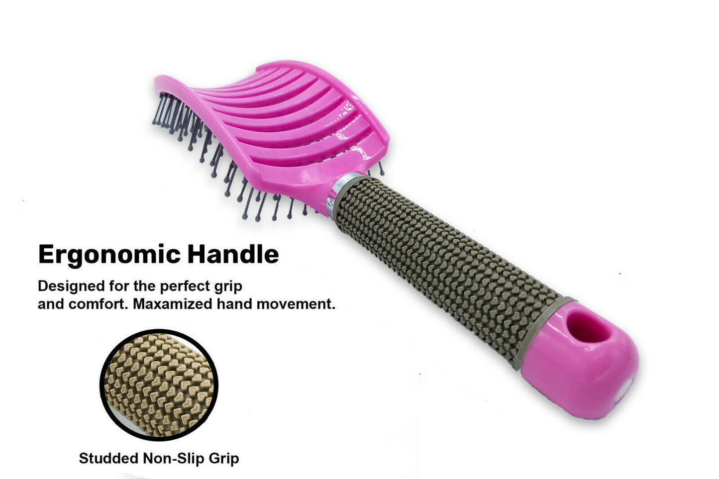 Anti-Static Curled Wet Hair Curling Brush Styling Tool