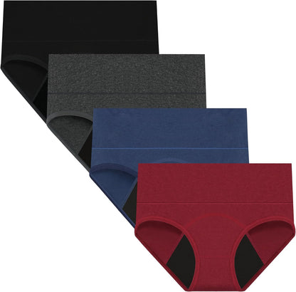 Womens Menstrual Period Panties Cotton Leak Proof Underwear Postpartum Protective Briefs