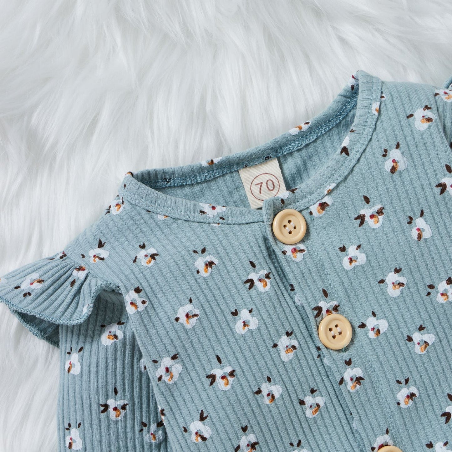 StripeNest™ – Two-Tone Cotton Romper for Babies & Toddlers