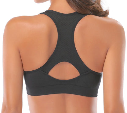 JupiterGear Women’s Stylish Racerback Athletic Sports Bra | Padded