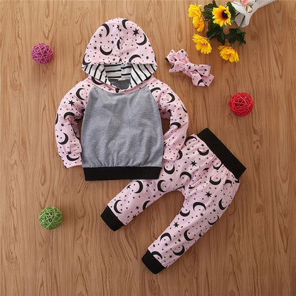 baby girl clothes Set 3PCS newborn baby girl