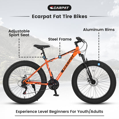 TerraForce™ City-Cruizer – 26" Fat Tire Mountain Bike (21-Speed, Full