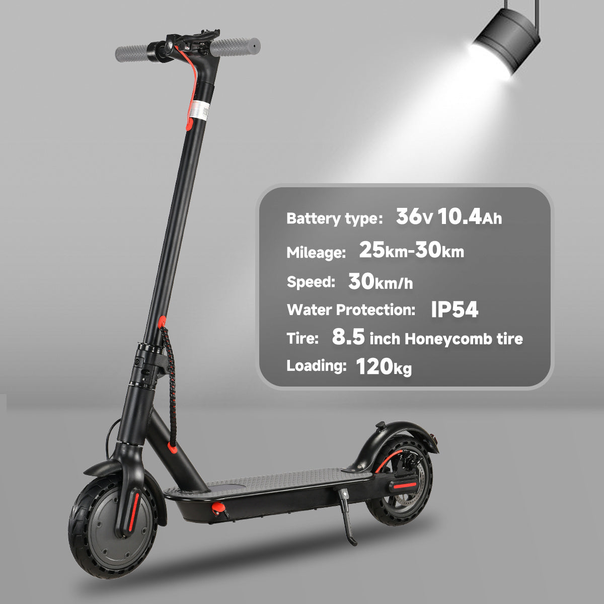 VoltStrider™ Esprit Urban Eight – 8.5" Smart Electric Scooter (36V,