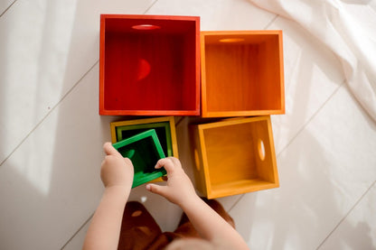 QToys Australia (USA) Rainbow Nesting Boxes