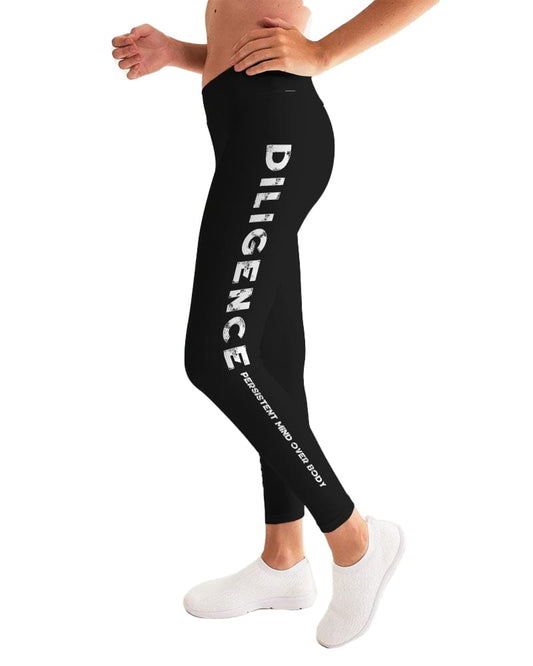 Diligence - Persistent Mind Over Body Graphic Style Womens Leggings