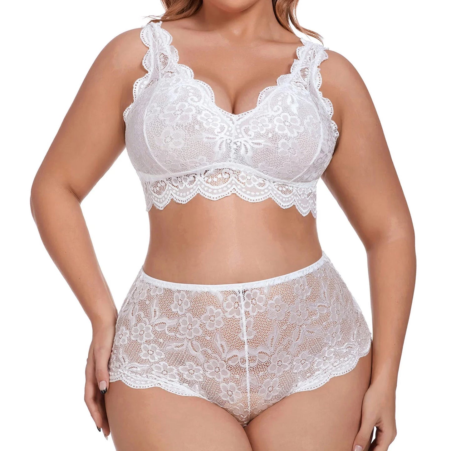 Womens Lingerie Set 2 Piece Sets for Women Sexy Bra & Underwear Set for Women Sexy Gifts for Her XXL