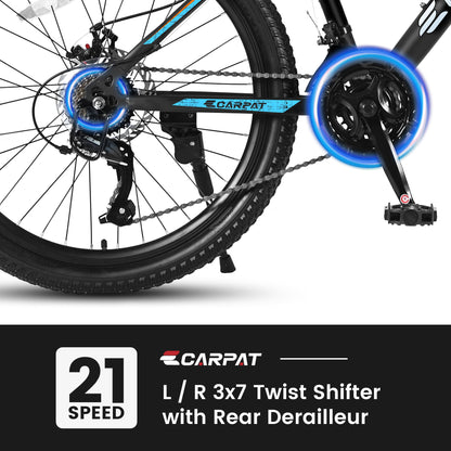 Carpat City-Cruizer™ – 26" Performance Mountain Bike (Black-Blue)