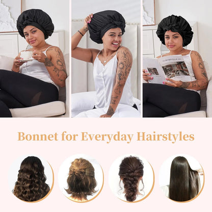 Silk Bonnet For Sleeping Women For Sleeping For Wavy Curly Natural