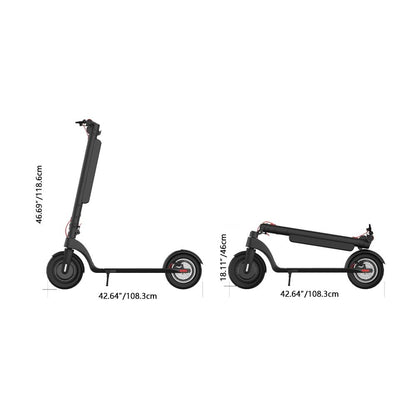CruzaVolt™ Urban X1 – 350W Electric Folding Scooter (LED Display, Rear