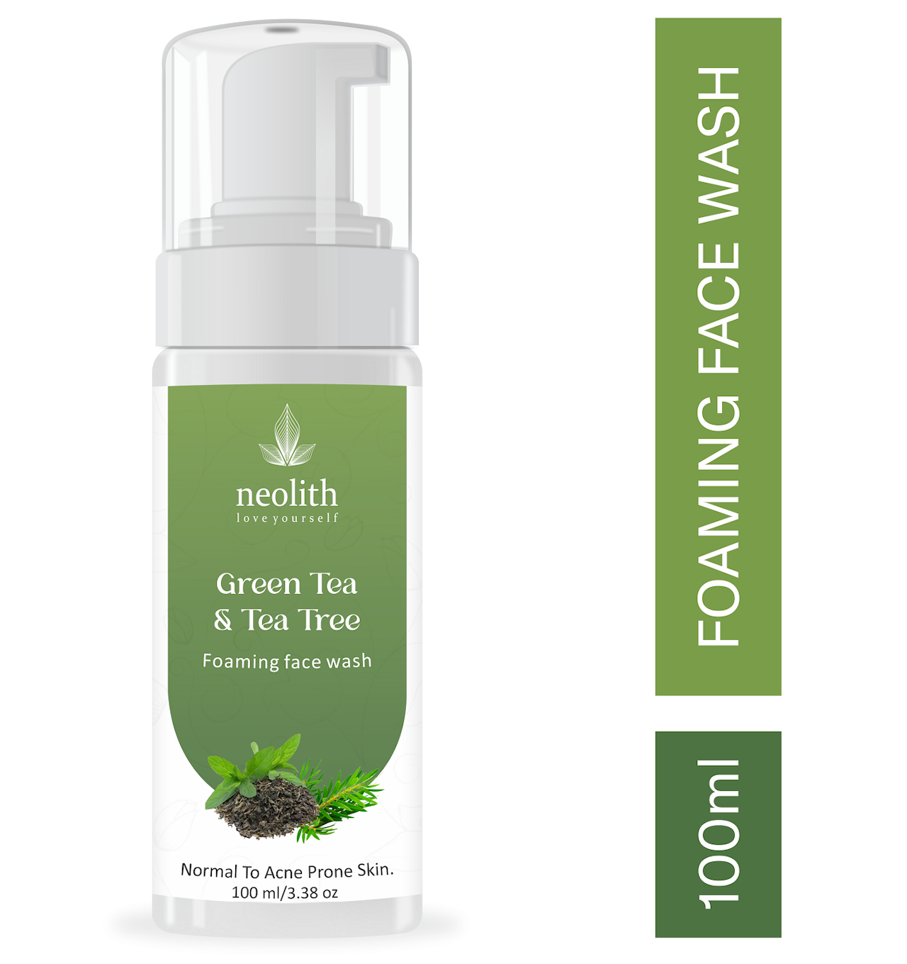 Neolith Green Tea and Tea Tree Foaming Face Wash || Acne Control, Skin