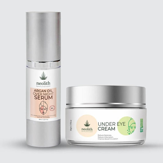 Neolith Anti Aging and Under Eye Solution Combo || Argan Oil Overnight