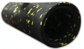 Gym Rubber Flooring Roll 3 MM Thik With Yellow Dots Size 10X1.25 Meter