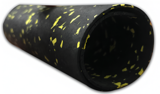Gym Rubber Flooring Roll 3 MM Thik With Yellow Dots Size 10X1.25 Meter
