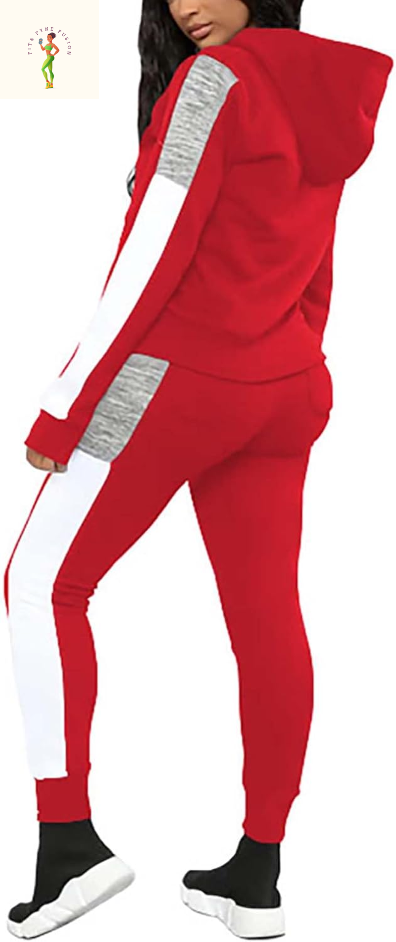 Fooullaide Sweatsuits for Women Set 2 Piece Outfit Long Sleeve Hoodies Jogging Suits Sweatpants Lounge Tracksuit with Pocket