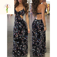 Summer Women Boho Style Long Maxi Dresses Ladies Printing Floral