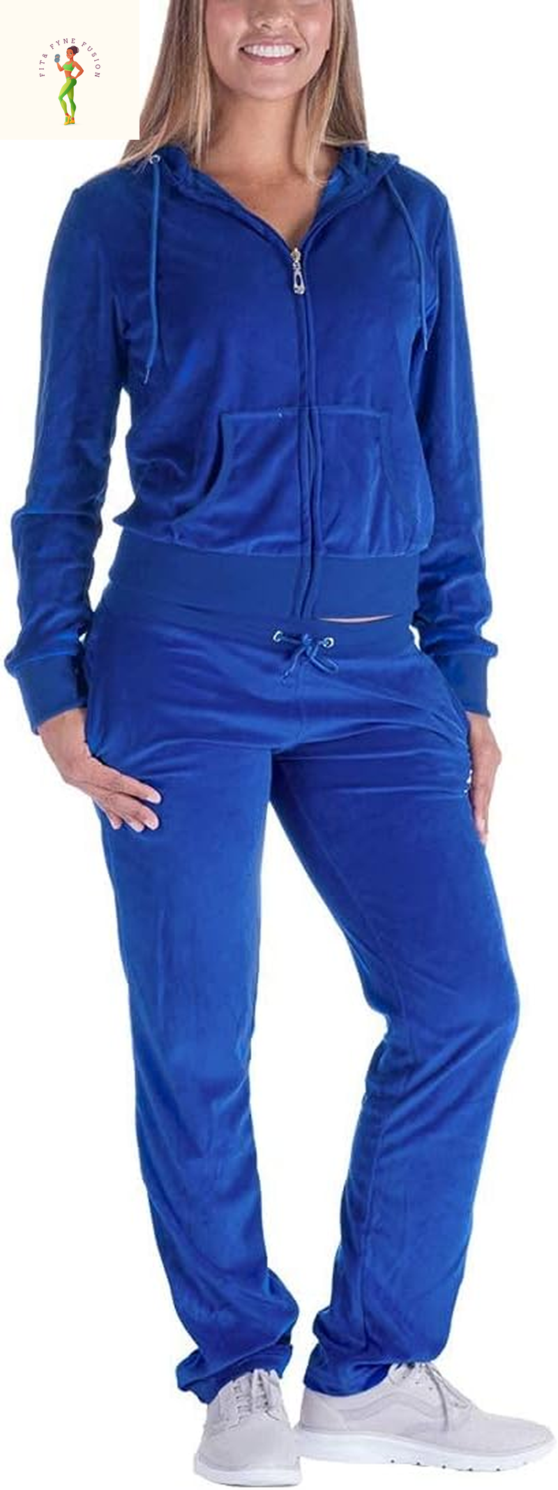 Gary Com 2 PCS Outfits Women'S Fleece Sherpa Lined Sweatsuits Long Sleeve Hoodie and Sweat Pants Winter Warm Tracksuit Set