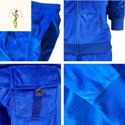 Gary Com 2 PCS Outfits Women'S Fleece Sherpa Lined Sweatsuits Long Sleeve Hoodie and Sweat Pants Winter Warm Tracksuit Set