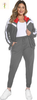 Remxi Workout Sets for Women Two Piece Outfits Jogging Sweat Suits Tops and Long Sweatpants Set Workout Tracksuit