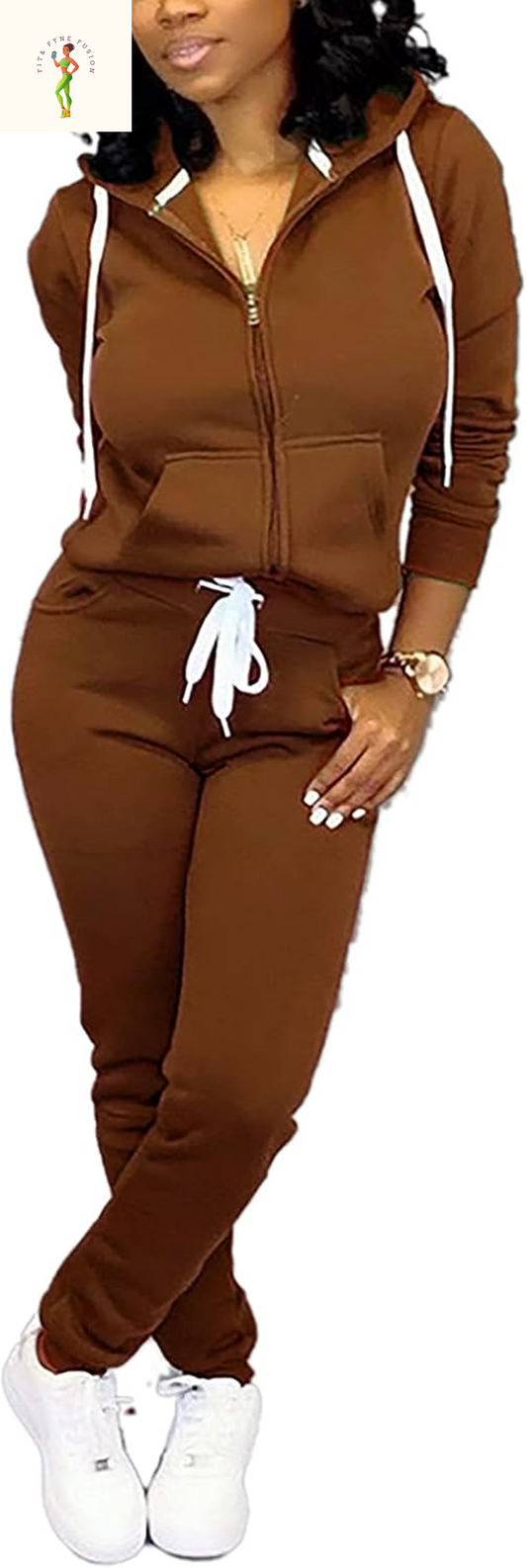 Fooullaide Sweatsuits for Women Set 2 Piece Outfit Long Sleeve Hoodies Jogging Suits Sweatpants Lounge Tracksuit with Pocket