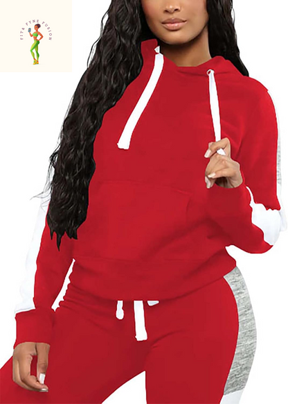 Fooullaide Sweatsuits for Women Set 2 Piece Outfit Long Sleeve Hoodies Jogging Suits Sweatpants Lounge Tracksuit with Pocket