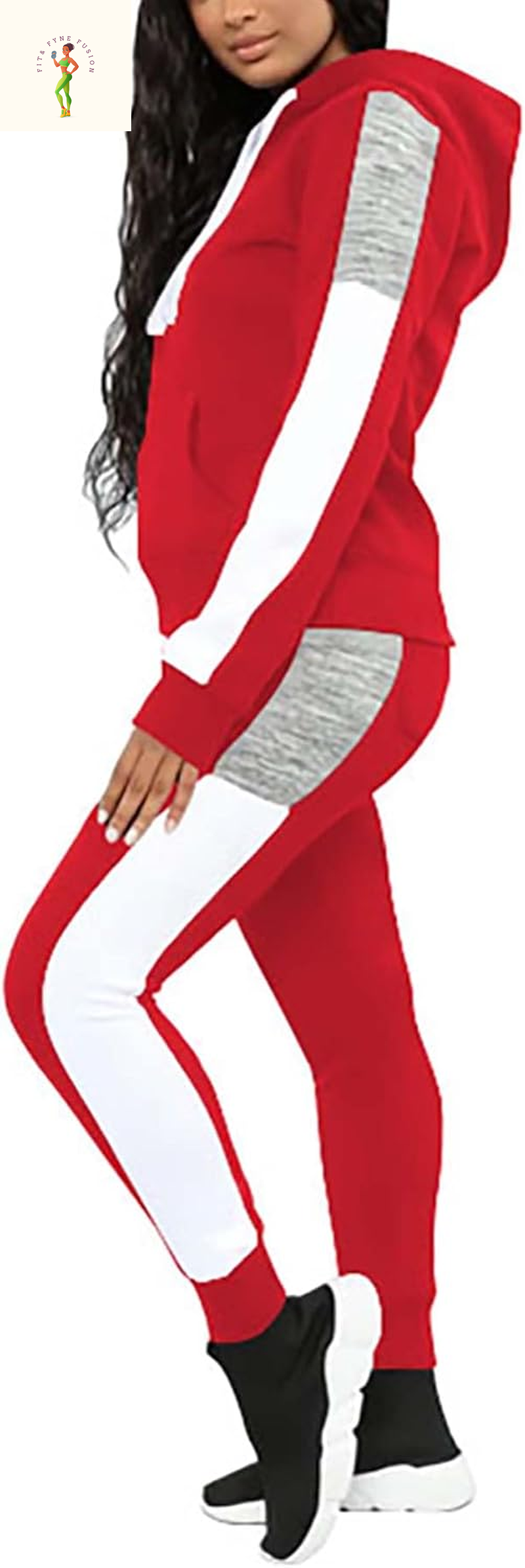 Fooullaide Sweatsuits for Women Set 2 Piece Outfit Long Sleeve Hoodies Jogging Suits Sweatpants Lounge Tracksuit with Pocket