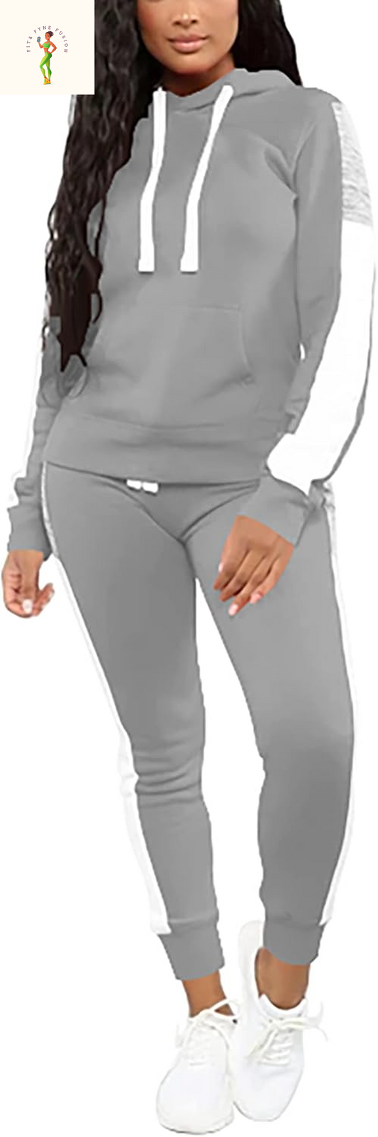 Fooullaide Sweatsuits for Women Set 2 Piece Outfit Long Sleeve Hoodies Jogging Suits Sweatpants Lounge Tracksuit with Pocket