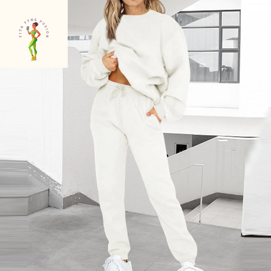 Moxiu Lounge Sets for Women Sweatsuits Sets 2024 Vintage Ethnic Style Printed Two Piece Outfit Long Sleeve Pant Jogging Suits plus Size Workout Athletic Tracksuits