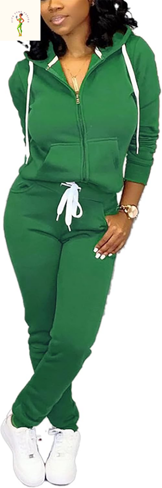 Fooullaide Sweatsuits for Women Set 2 Piece Outfit Long Sleeve Hoodies Jogging Suits Sweatpants Lounge Tracksuit with Pocket