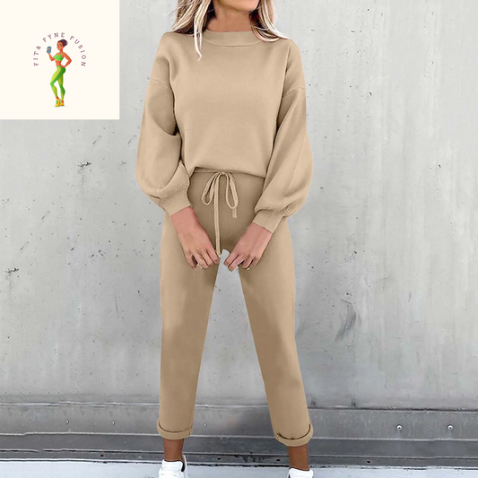 Jsaierl Women'S 2 Piece Outfits Long Sleeve Pullover Sweatshirt Jogger Pants Sweatsuit Lounge Sets Fall Outfits for Women 2024